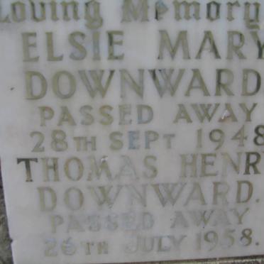 DOWNWARD Thomas Henry 1958 &amp; Elsie Mary 1948