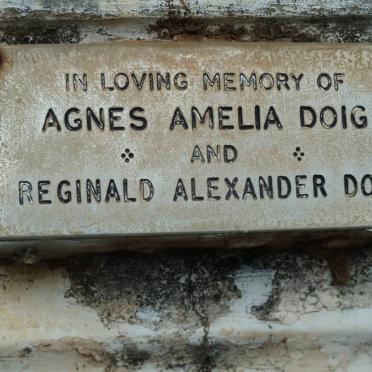 DOIG Reginald Alexander &amp; Agnes Amelia