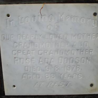 DODSON Rose Ada 1976