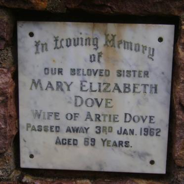 DOVE Mary Elizabeth -1962
