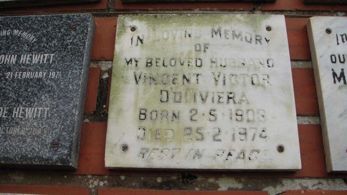 D'OLIVIERA Vincent Victor 1903-1974