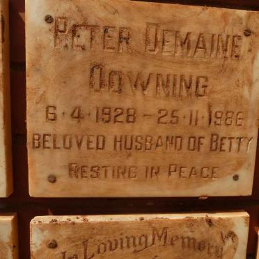 DOWNING Peter Demaine 1928-1986