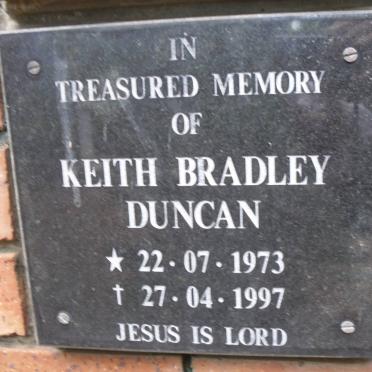 DUNCAN Keith Bradley 1973-1997