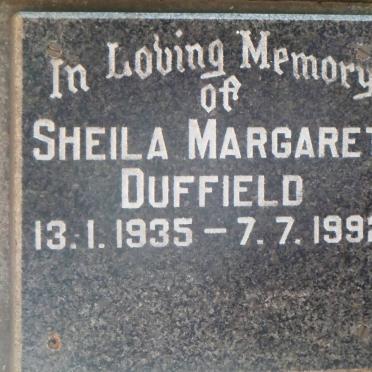 DUFFIELD Sheila Margaret 1935-1992