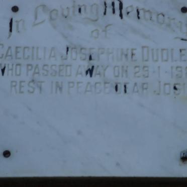 DUDLEY Caecilia Josephine -1988