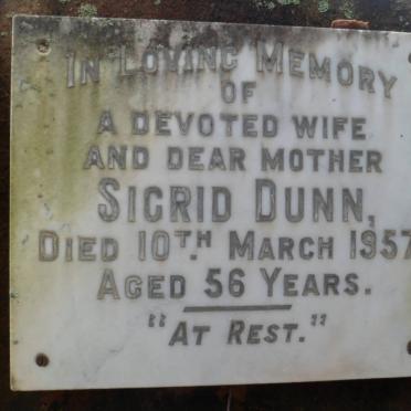 DUNN Sigrid -1957