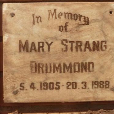 DRUMMOND Mary Strang 1905-1988