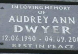 DWYER Audrey Ann 1940-2008