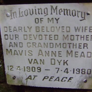DYK Mavis Anne Mead, van 1909-1980