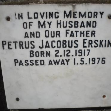 ERSKINE Petrus Jacobus 1917-1976