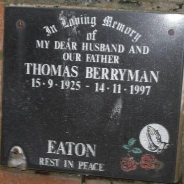 EATON Thomas Berryman 1925-1997