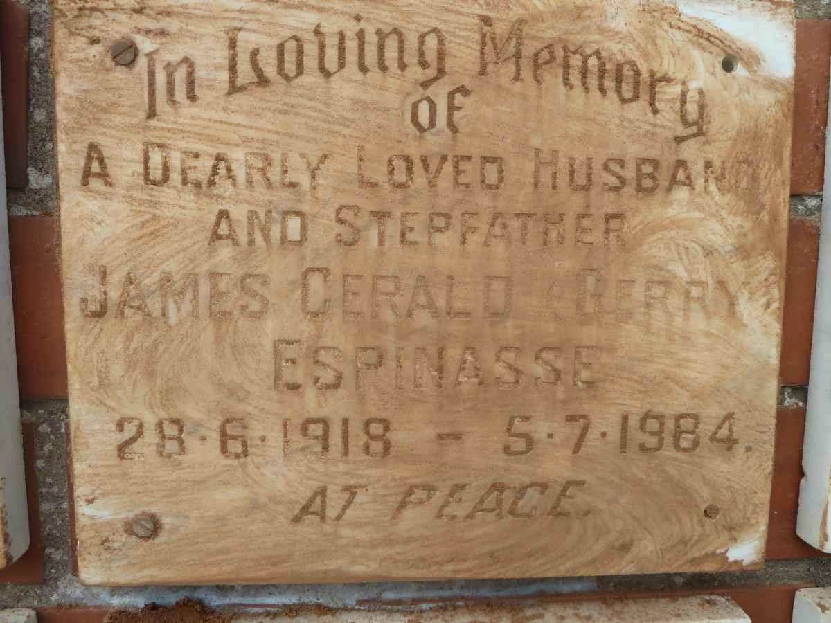 ESPINASSE James Gerald 1918-1984