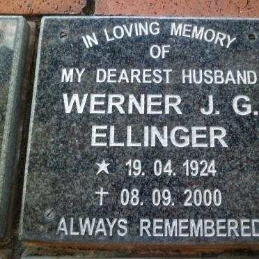 ELLINGER Werner J.G. 1924-2000