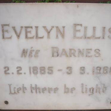 ELLIS Evelyn nee BARNES 1885-1968