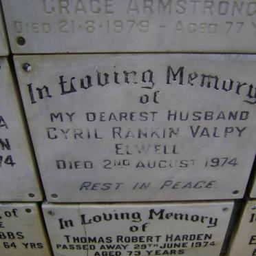 ELWELL Cyril Rankin Valpy -1974