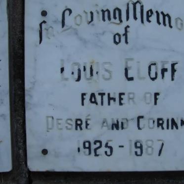 ELOFF Louis 1925-1987