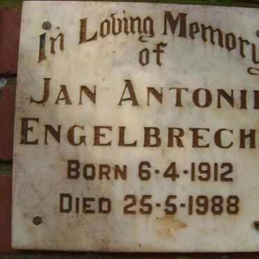 ENGELBRECHT Jan Antonie 1912-1988