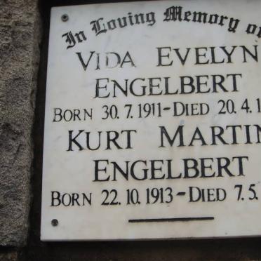 ENGELBRECHT Kurt Martin 1913-1997 &amp; Vida Evelyn 1911-1968