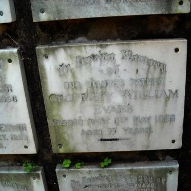 EVANS Geoffrey William -1959