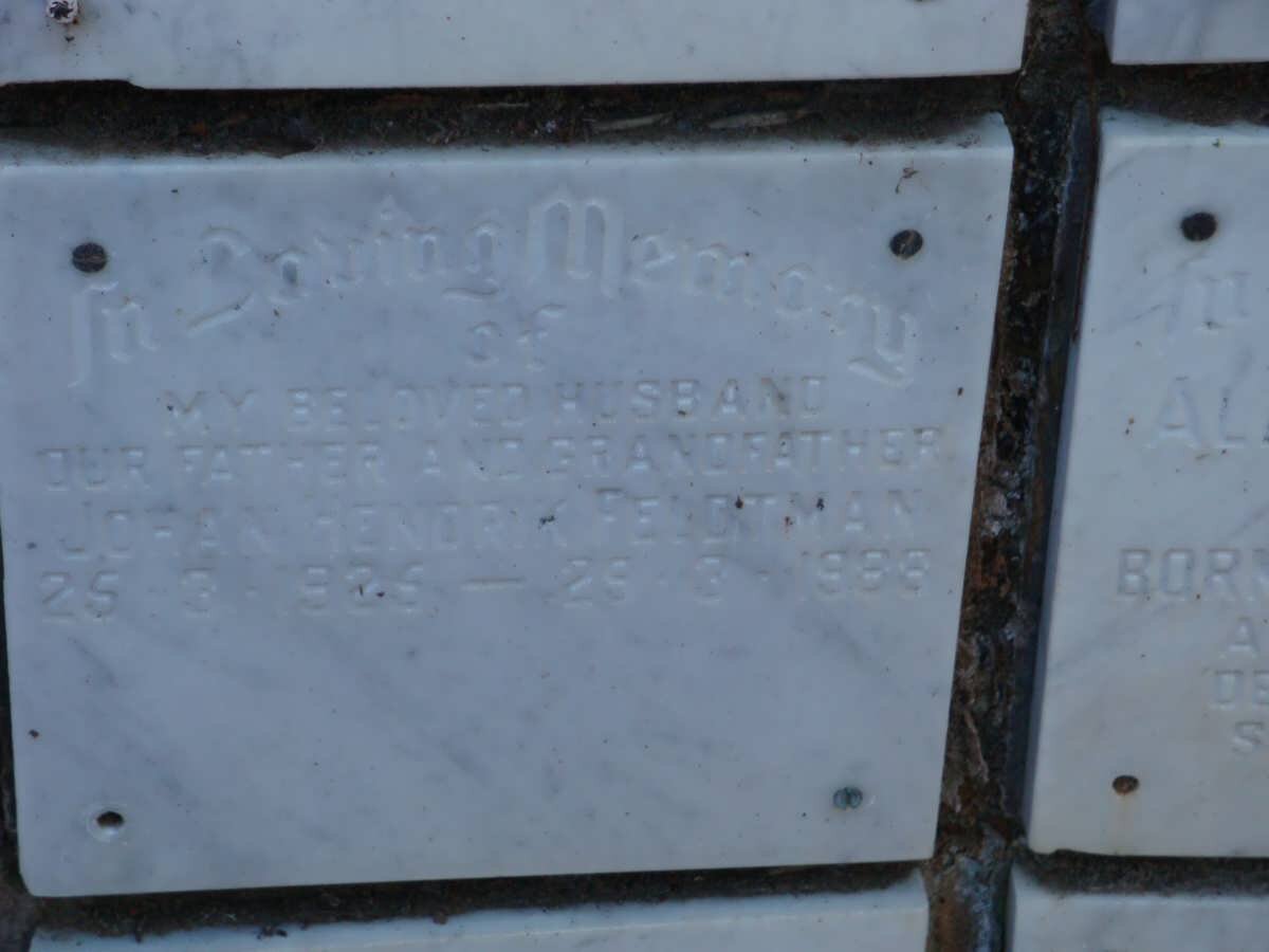 FELDTMAN Johan Hendrik 1925-1988