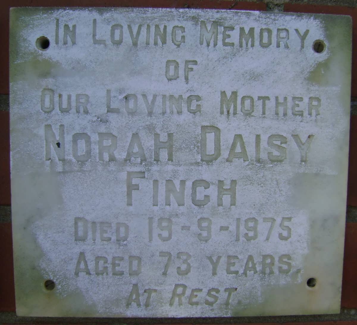 FINCH Norah Daisy -1975