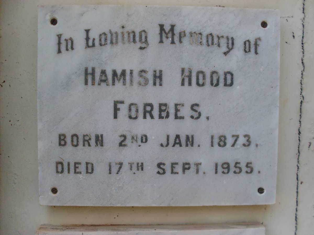 FORBES Hamish Hood 1873-1955