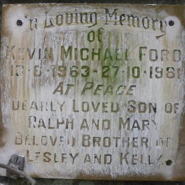 FORD Kevin Michael 1963-1981