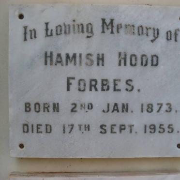 FORBES Hamish Hood 1873-1955