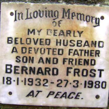 FROST Bernard 1932-1980