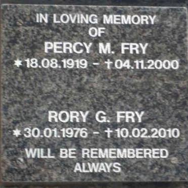 FRY Percy M. 1919-2000 :: FRY Rory G. 1976-2010