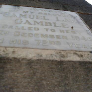 GAMBLE Samuel Law -1944