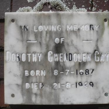 GAYE Dorothy Gwendolen 1887-1969