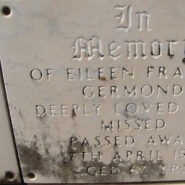 GERMOND Eileen Frances -1971