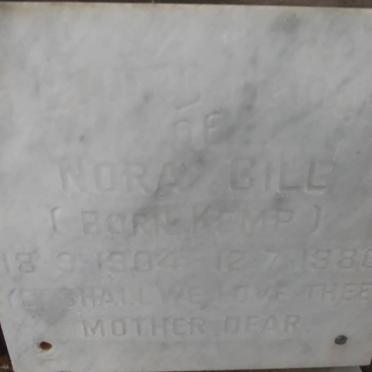 GILL Nora nee KEMP 1904-1980