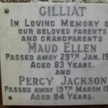 GILLIAT Percy Jackson -1970 &amp; Maud Ellen -1970