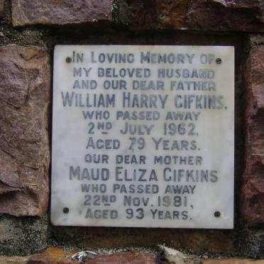 GIFKINS William Harry -1962 &amp; Maud Eliza -1981