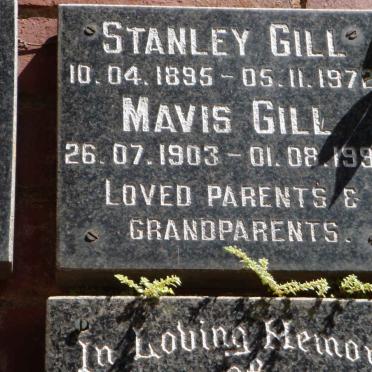 GILL Stanley 1895-1972 &amp; Mavis 1903-1992