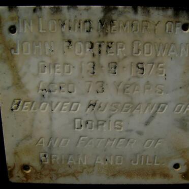 GOWAN John Porter -1975