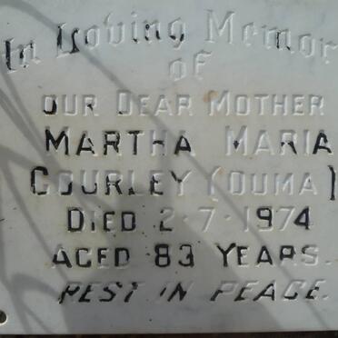 GOURLEY Martha Maria -1974