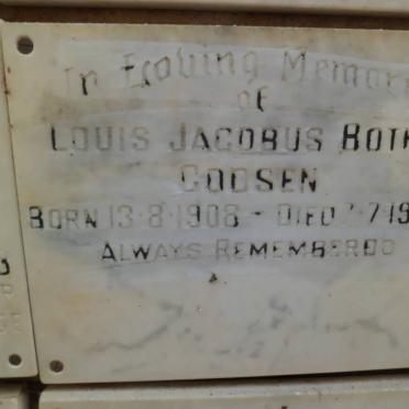 GOOSEN Louis Jacobus Botha 1908-1973