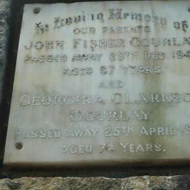 GOURLAY John Fisher -1947 &amp; Georgina Clarkson -1959
