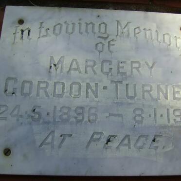 GORDON-TURNER Margery 1896-1979