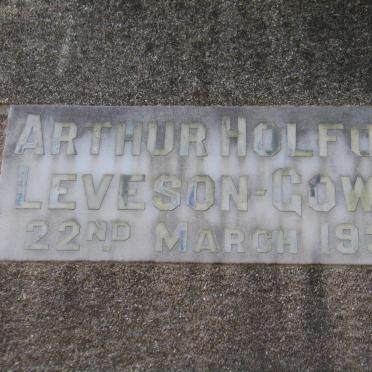 GOWER Arthur Holford , Leveson -1932