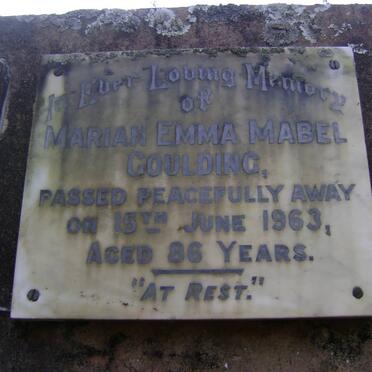 GOULDING Marian Emma Mabel -1963