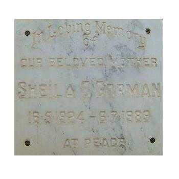 GORMAN Sheila A. E. 1924-1989