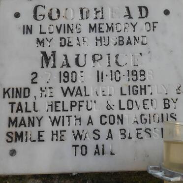 GOODHEAD Maurice 1909-1988