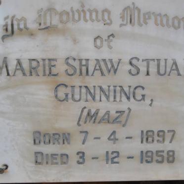 GUNNING Marie Shaw Stuart 1897-1958