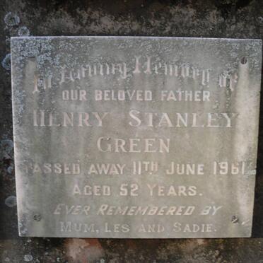 GREEN Henry Stanley -1961