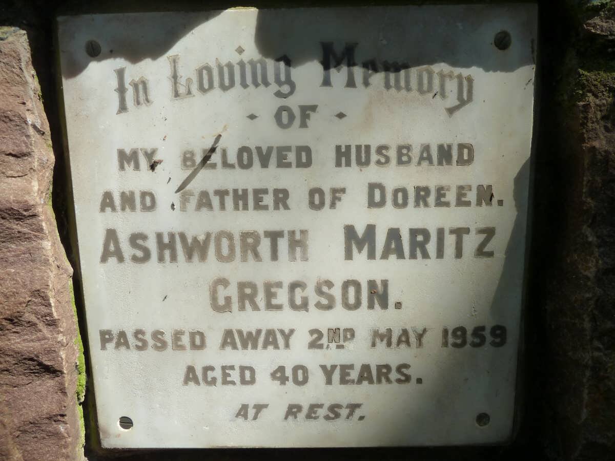 GREGSON Ashworth Maritz -1959