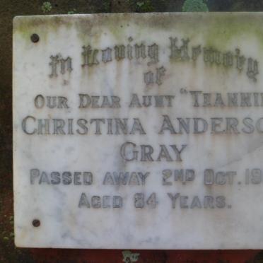 GRAY Christina Anderson -1961